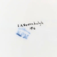 KPM Germany Signed Arts & Crafts 10" Lidded Pitcher