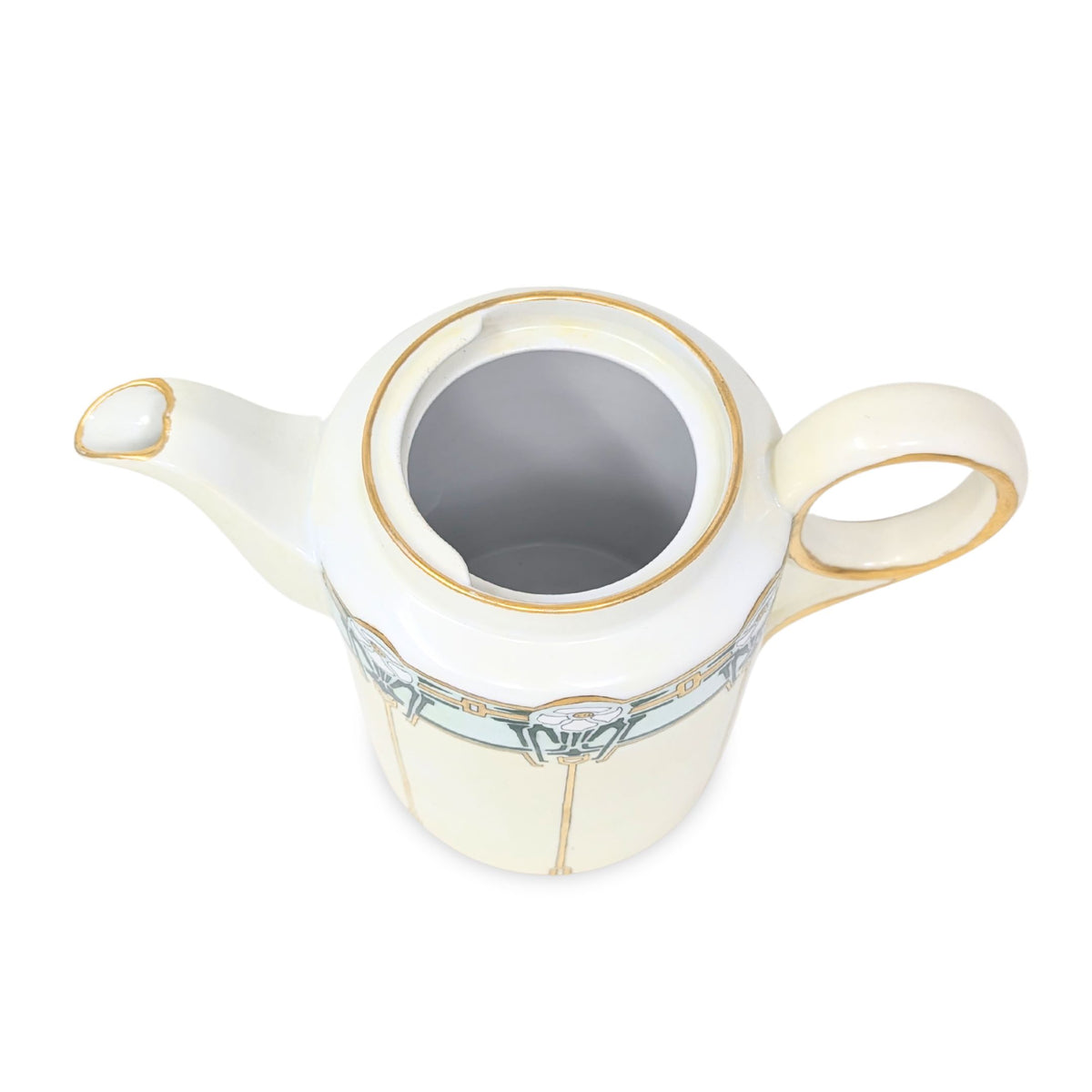 KPM Germany Signed Arts & Crafts 10" Lidded Pitcher