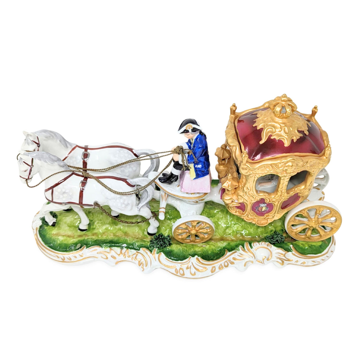 Sandizell Dresden "The Princess's Departure" Porcelain Figurine (13.75")