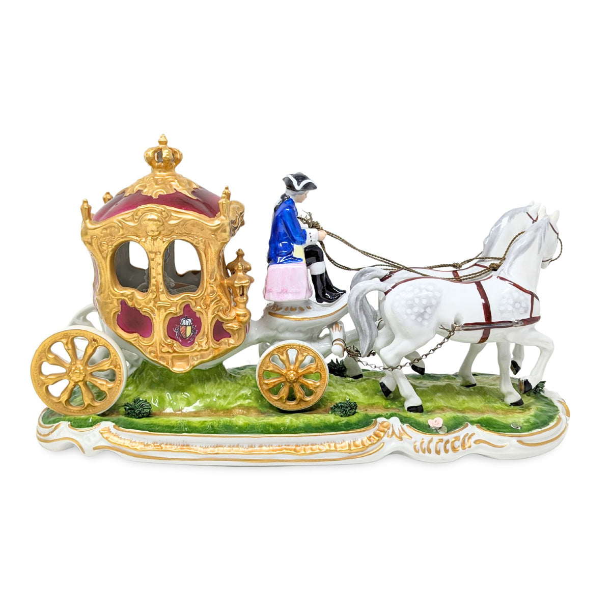 Sandizell Dresden "The Princess's Departure" Porcelain Figurine (13.75")