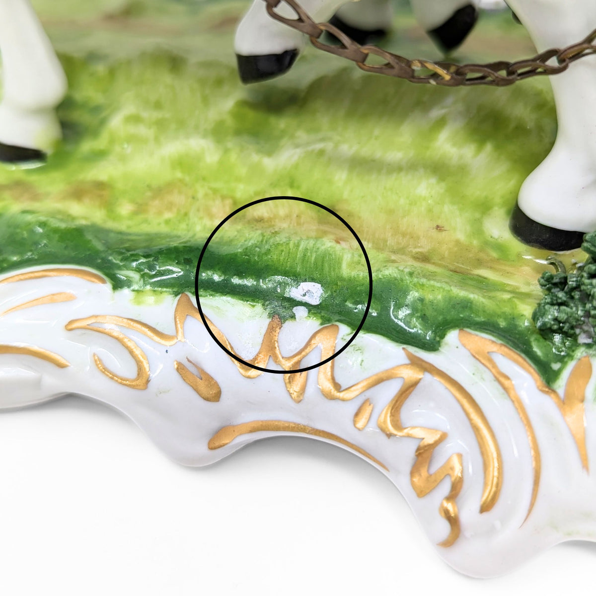 Sandizell Dresden "The Princess's Departure" Porcelain Figurine (13.75")