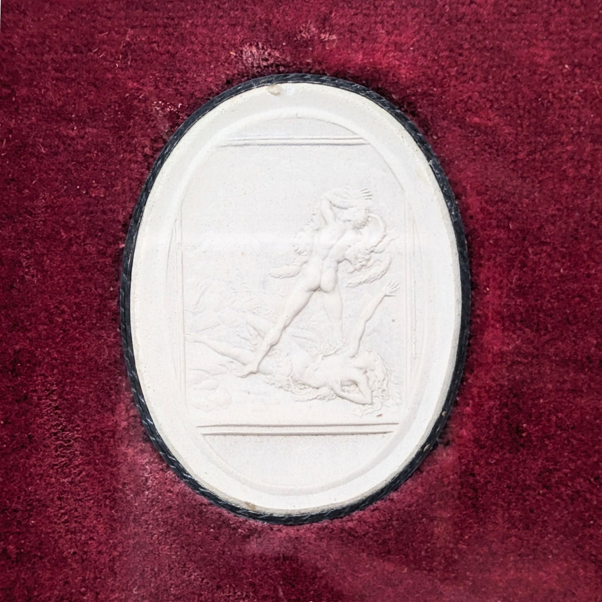 Custom Framed Italian Grand Tour Plaster Intaglio c. 1820