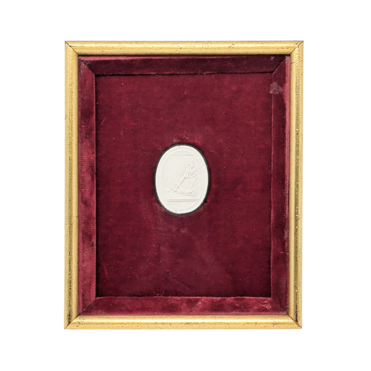 Custom Framed Italian Grand Tour Plaster Intaglio c. 1820