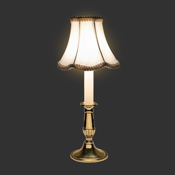 Virginia Metalcrafters Brass Candlestick Lamp