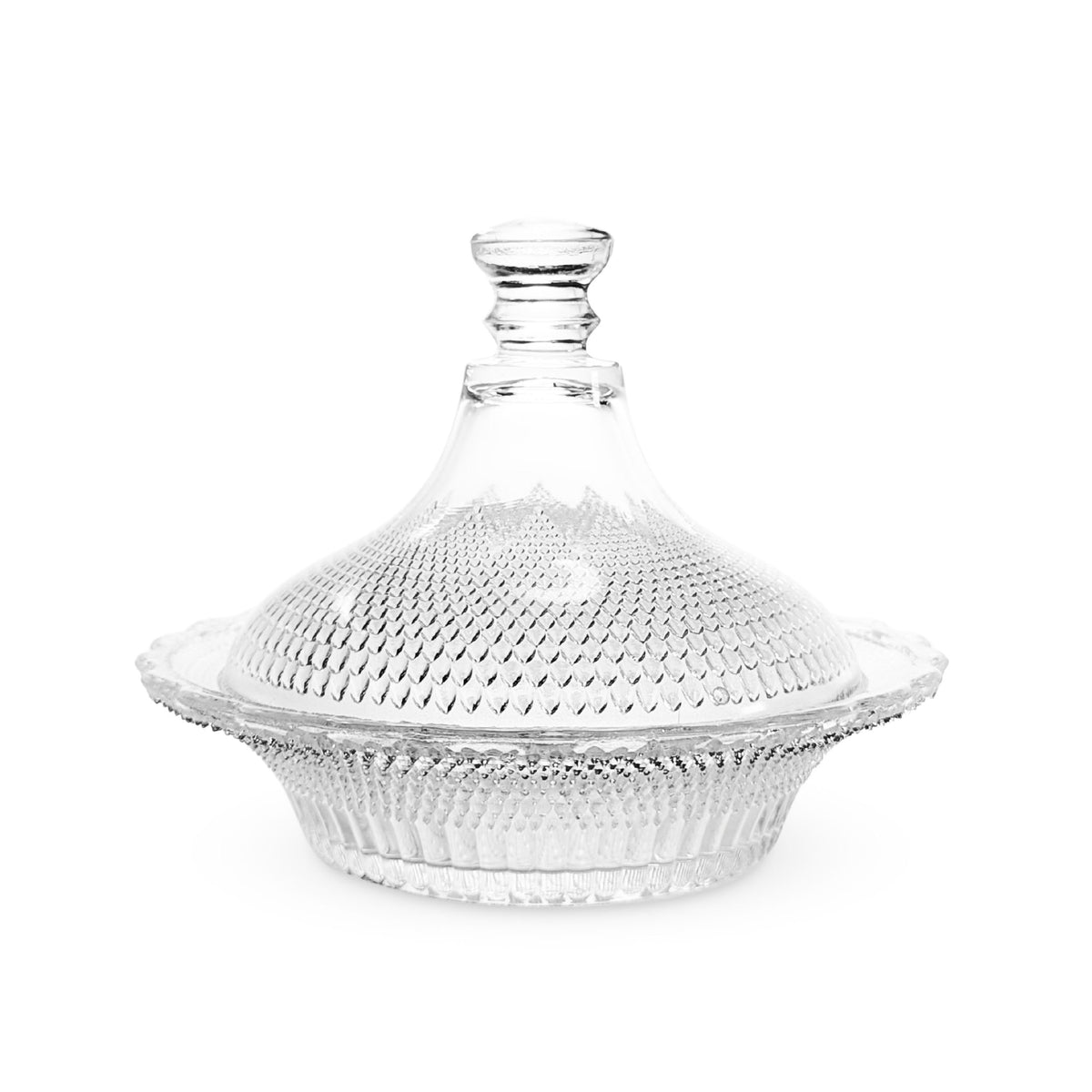 Campbell Jones & Co "Pearl" Dewdrop/Star Round Lidded Butter Dish