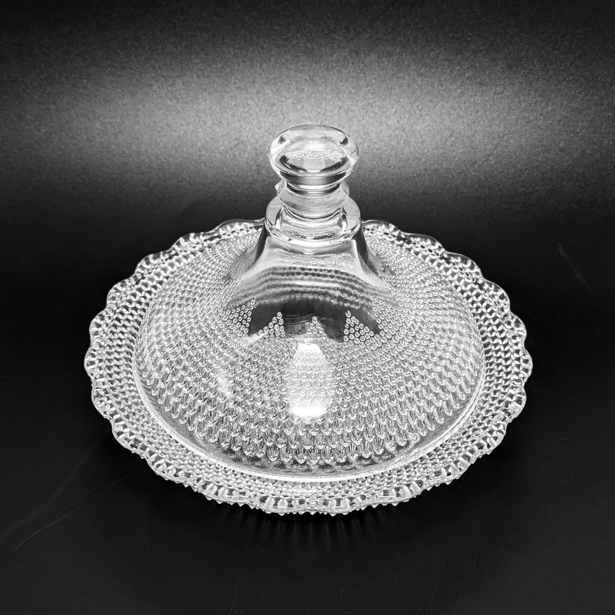 Campbell Jones & Co "Pearl" Dewdrop/Star Round Lidded Butter Dish