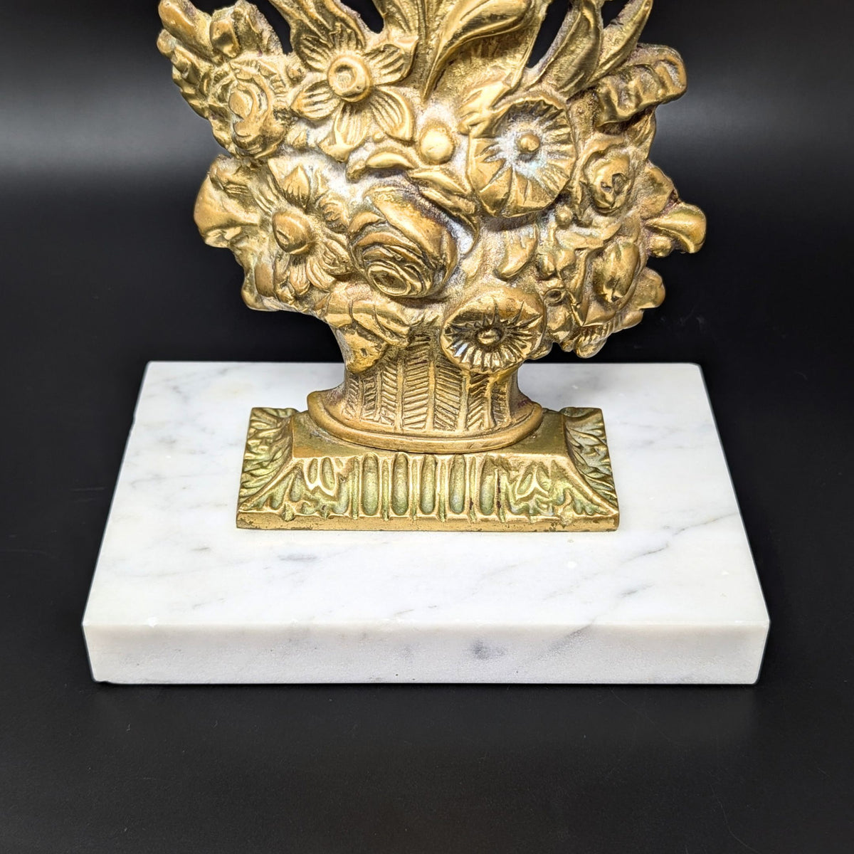 Victorian Brass 17" Girandole Candelabra w/ Prisms