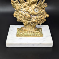 Victorian Brass 17" Girandole Candelabra w/ Prisms