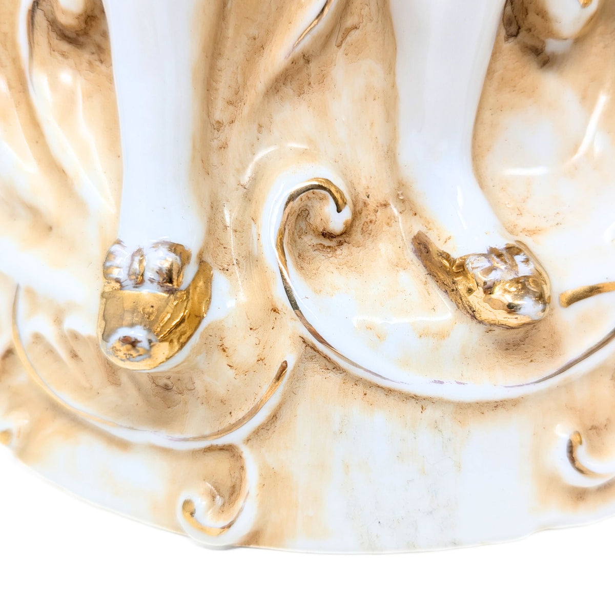 Japanese 16" Courting Couple Porcelain Figurines (Pair), ca. 1930