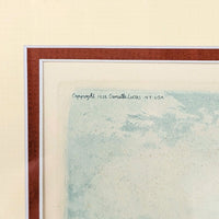 French Lithograph "Eau Aveyron", Signed "Charlot" Copyrighted 1935