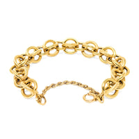 Italian 18K Gold 7" Link Bracelet