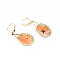 14K Gold Vintage Italian Cameo Earrings