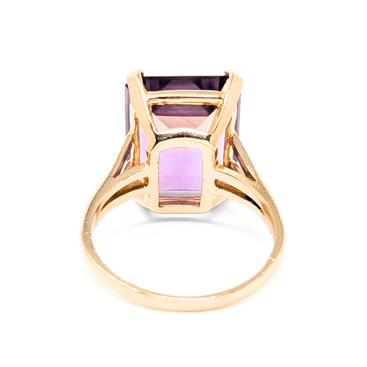 14K Gold 16ct Ametrine Ring - Size 11