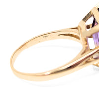 14K Gold 16ct Ametrine Ring - Size 11