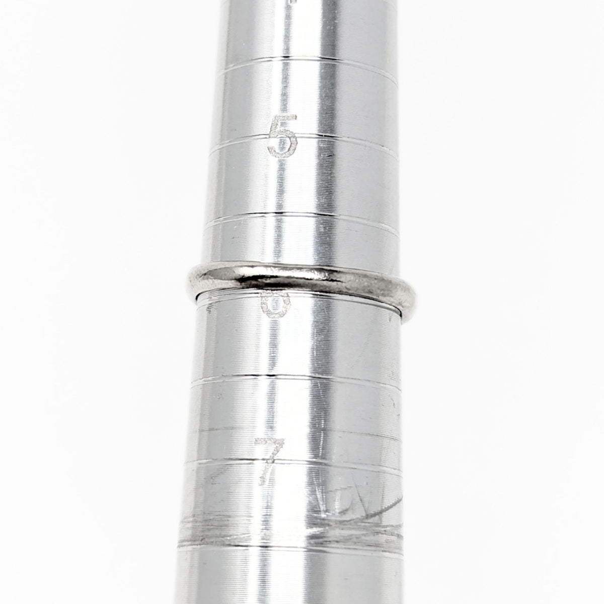 1970’s 10K White Gold Jade Ring - Size 6