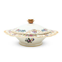 Royal Bayreuth Germany "Nurenberg" Round Covered Vegetable