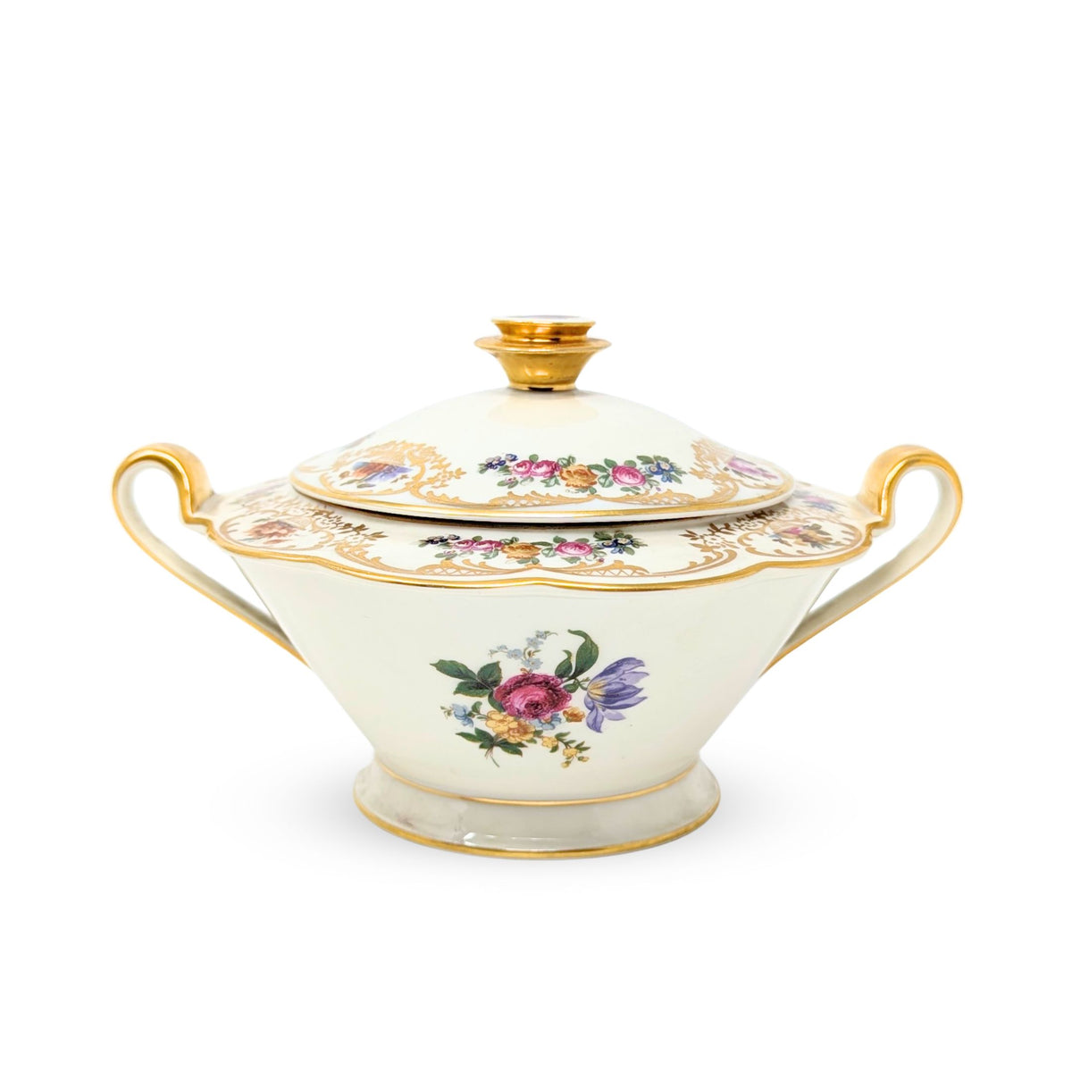 Royal Bayreuth Germany "Nurenberg" Creamer & Lidded Sugar Bowl
