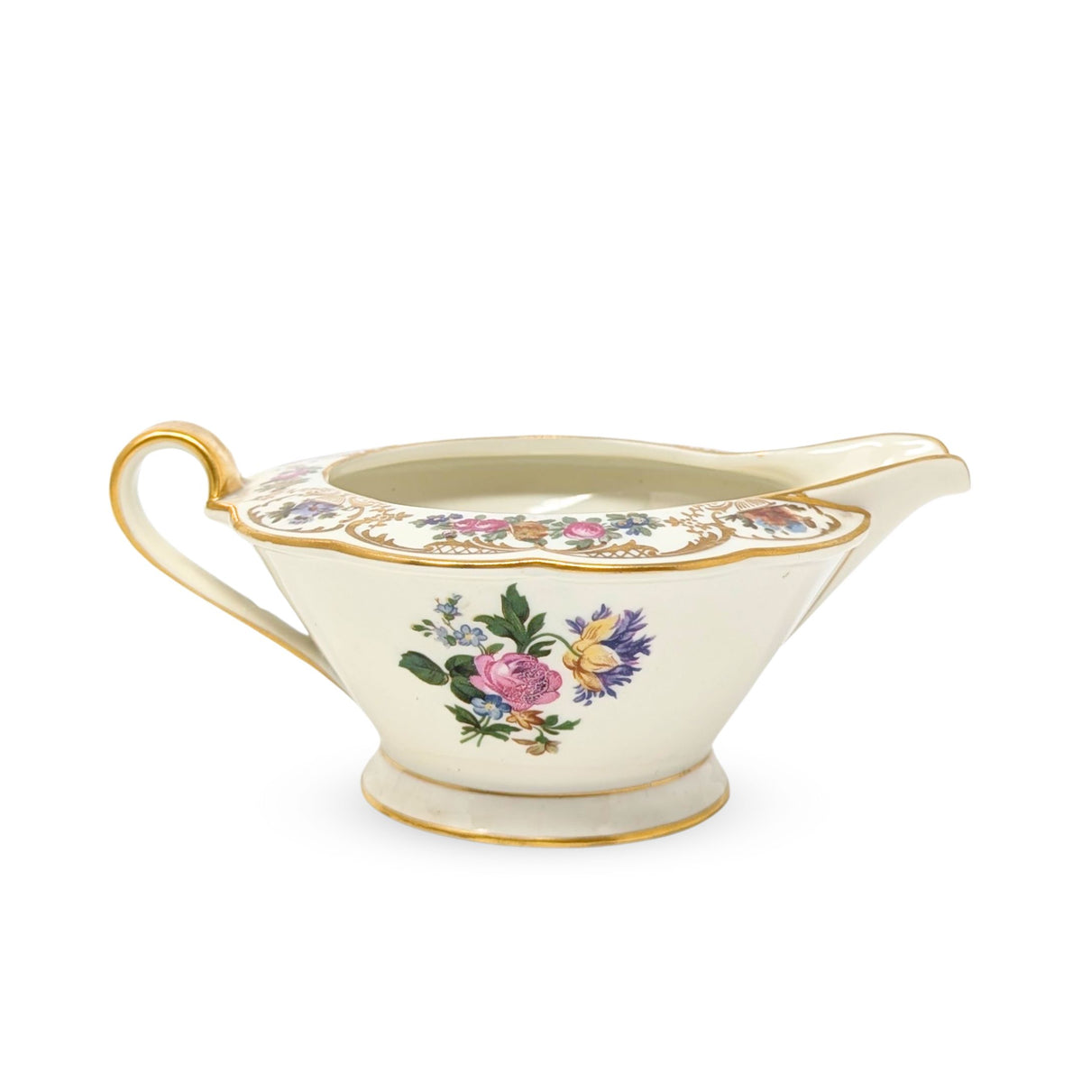 Royal Bayreuth Germany "Nurenberg" Creamer & Lidded Sugar Bowl