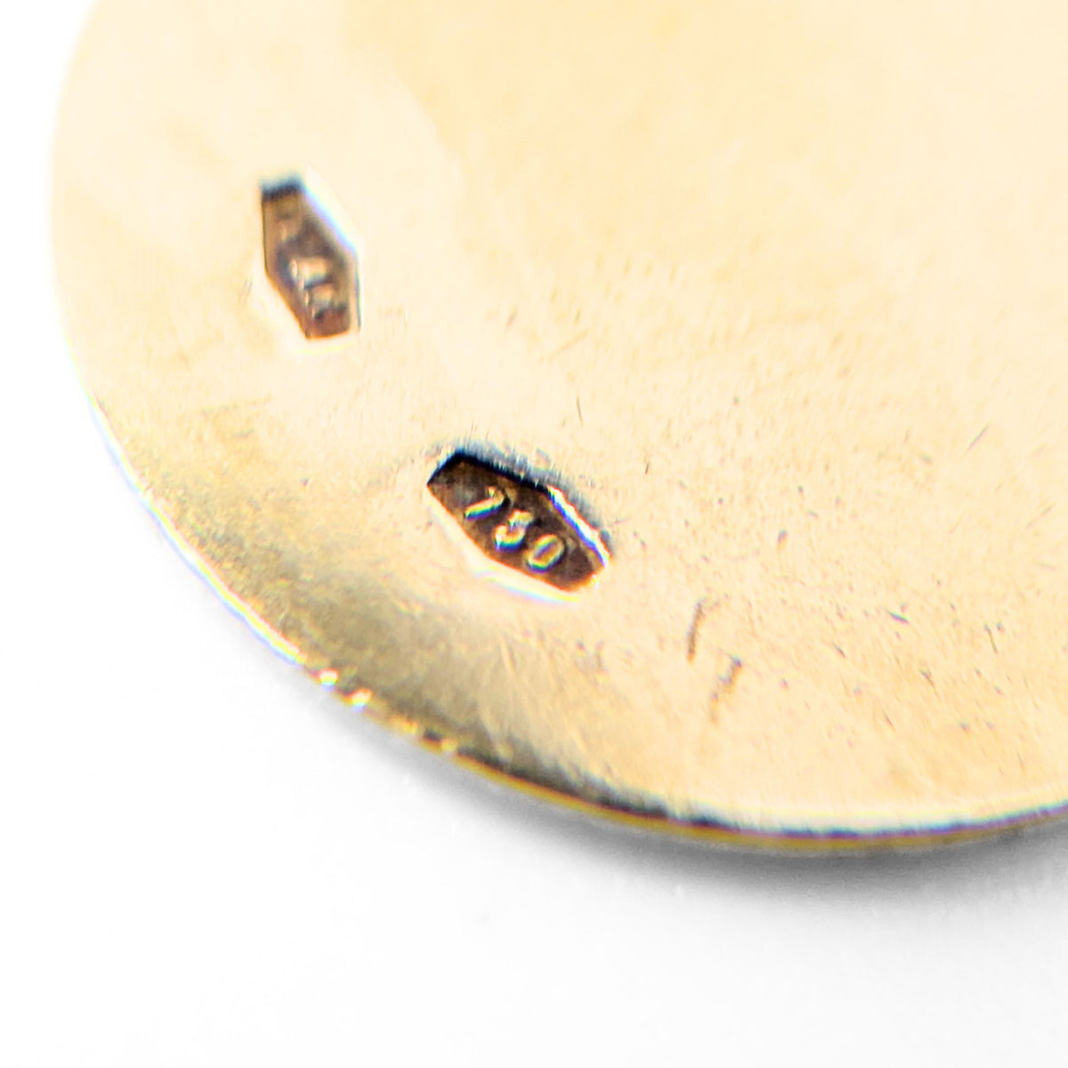 18K Gold Virgin Mary & Child 16mm Pendant/ Charm