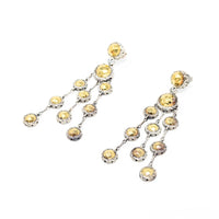 John Hardy Sterling Silver/22K Gold Palu Chandelier Drop Earrings