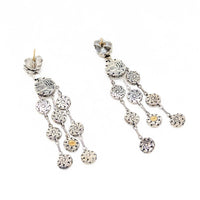 John Hardy Sterling Silver/22K Gold Palu Chandelier Drop Earrings