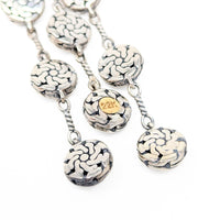 John Hardy Sterling Silver/22K Gold Palu Chandelier Drop Earrings