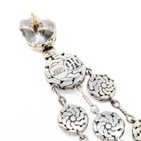 John Hardy Sterling Silver/22K Gold Palu Chandelier Drop Earrings