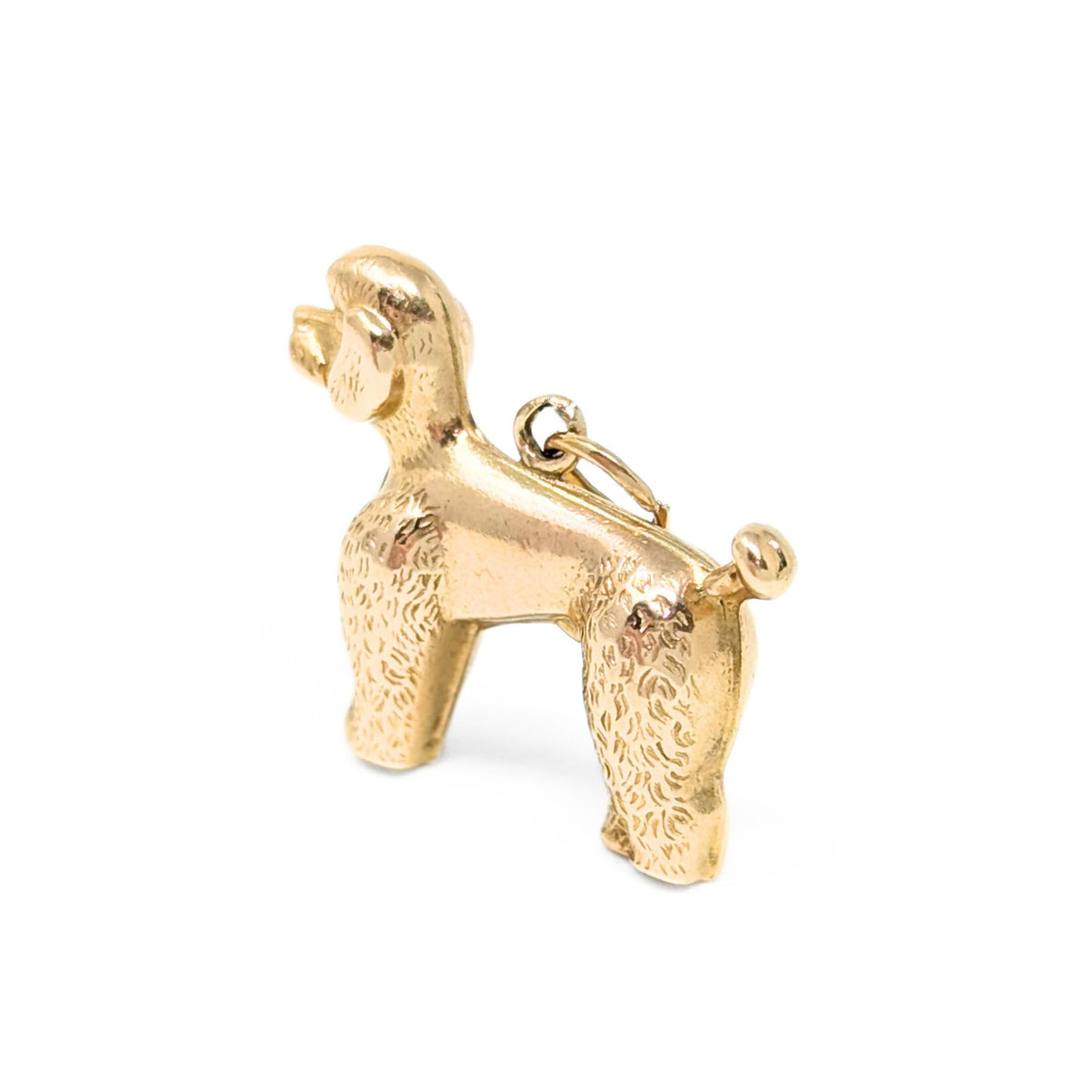 Vintage 14K Gold Poodle Charm