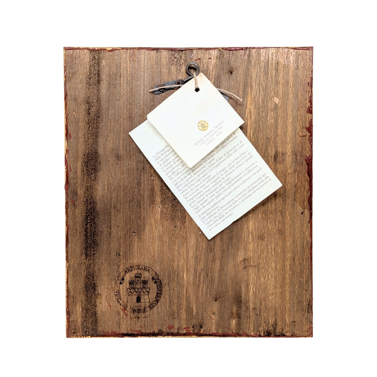 Italian "Madonna della Seggiola" Gilt Framed Print on Board (10"x 11.5")