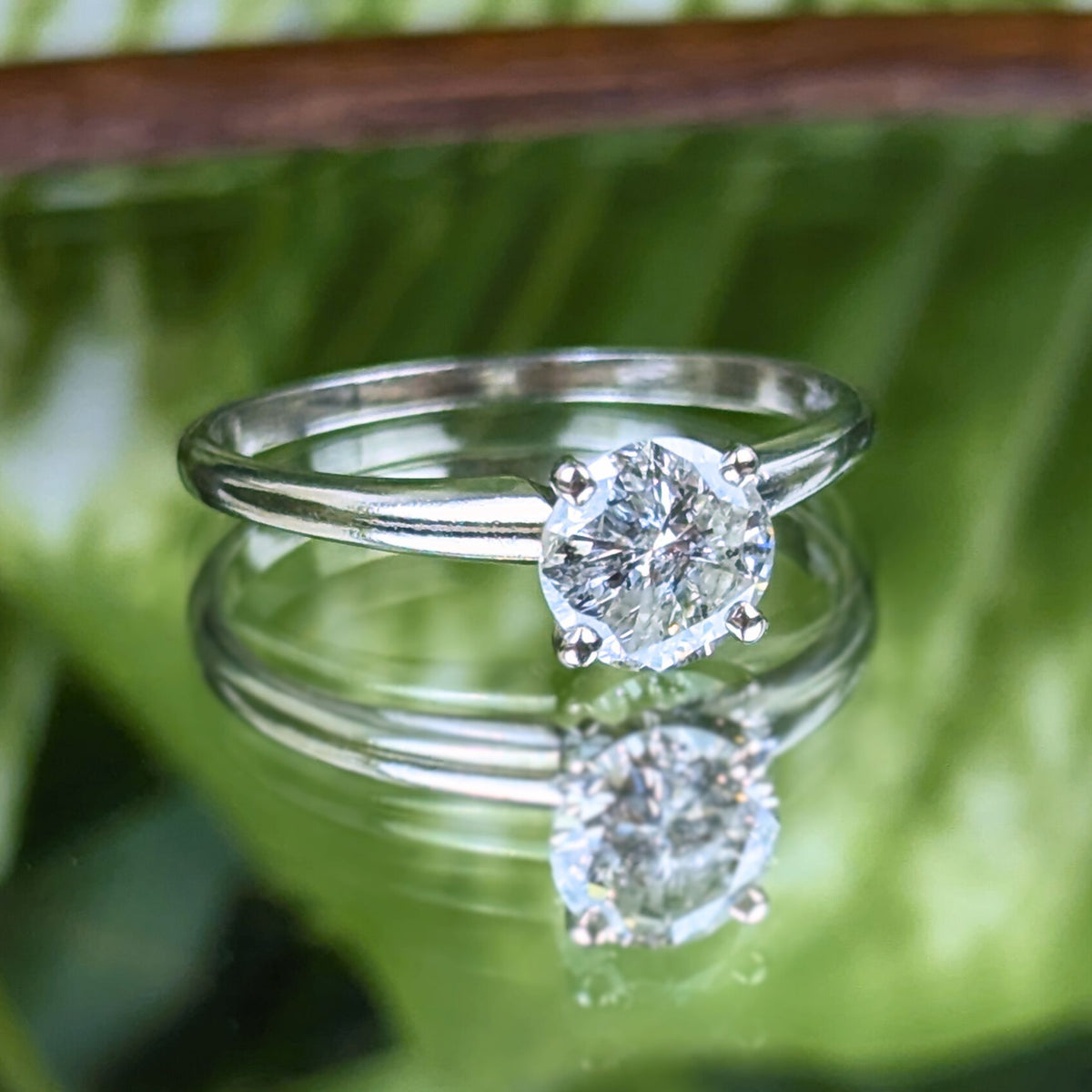 Karlan & Bleicher 14K White Gold 1.13ct Diamond Solitaire Engagement Ring