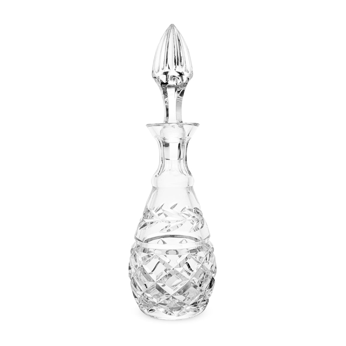 Waterford "Glandore" Crystal Pair of Vinegar Cruets w/ Stoppers