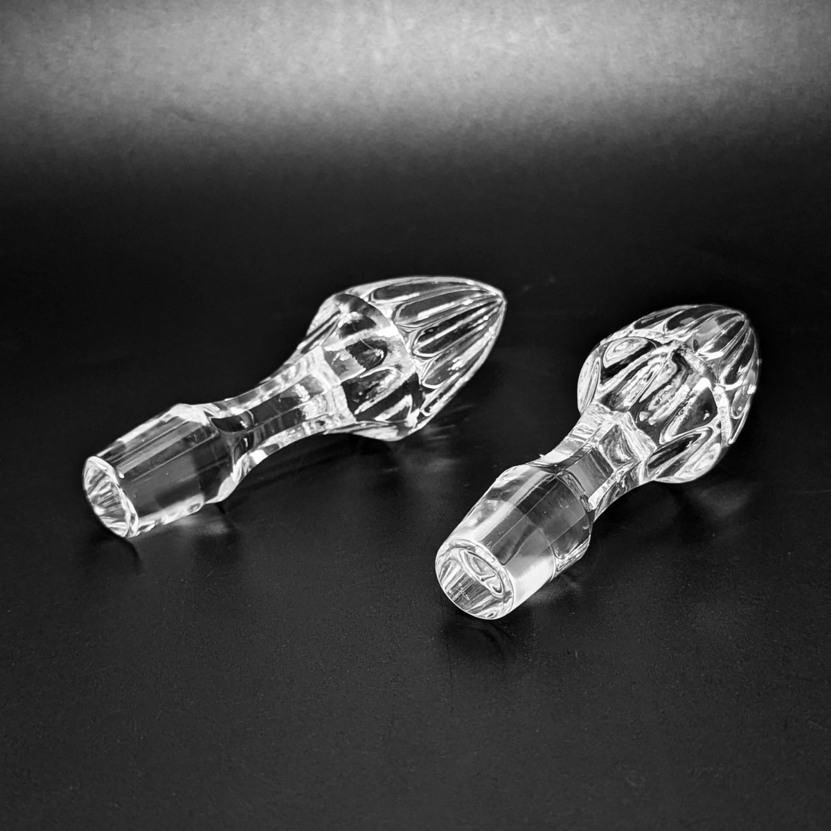 Waterford "Glandore" Crystal Pair of Vinegar Cruets w/ Stoppers