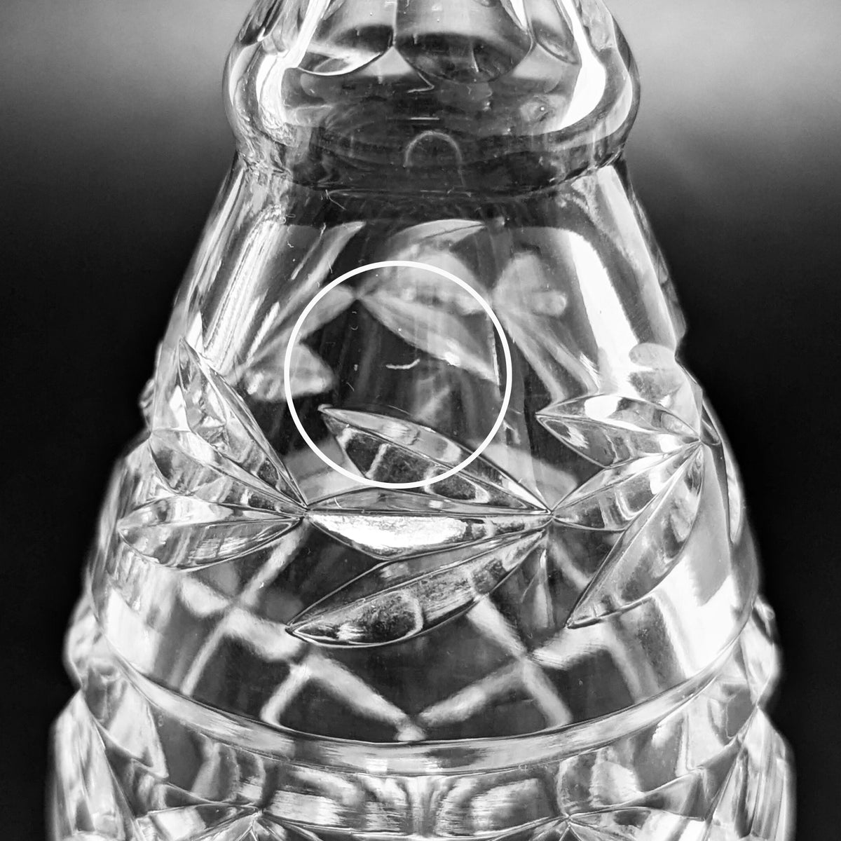 Waterford "Glandore" Crystal Pair of Vinegar Cruets w/ Stoppers