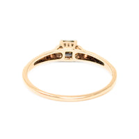 14K Gold Art Deco .09ct Diamond Solitaire Engagement Ring - Size 9.5