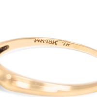 14K Gold Art Deco .09ct Diamond Solitaire Engagement Ring - Size 9.5