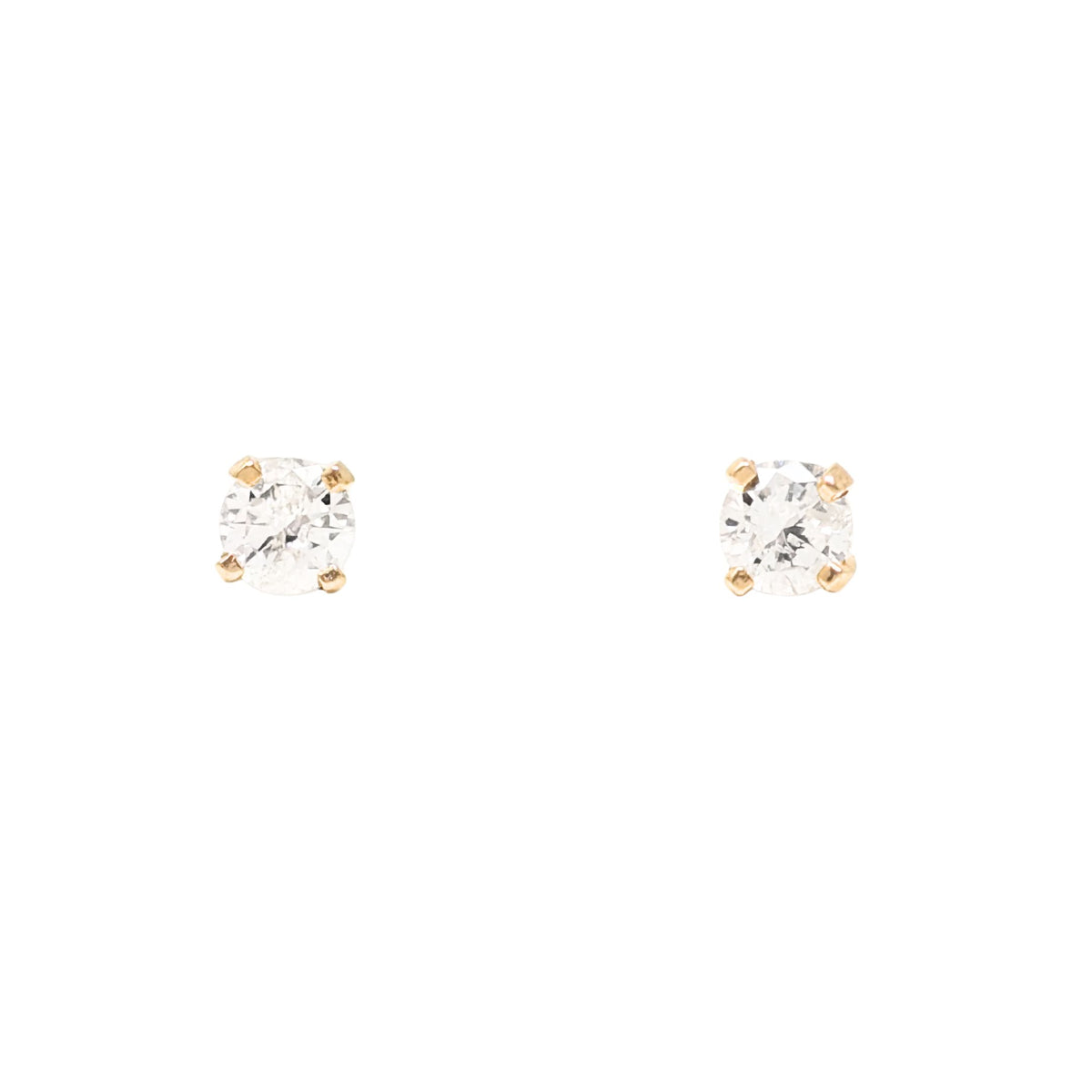 14K Gold .29tcw Diamond Stud Earrings