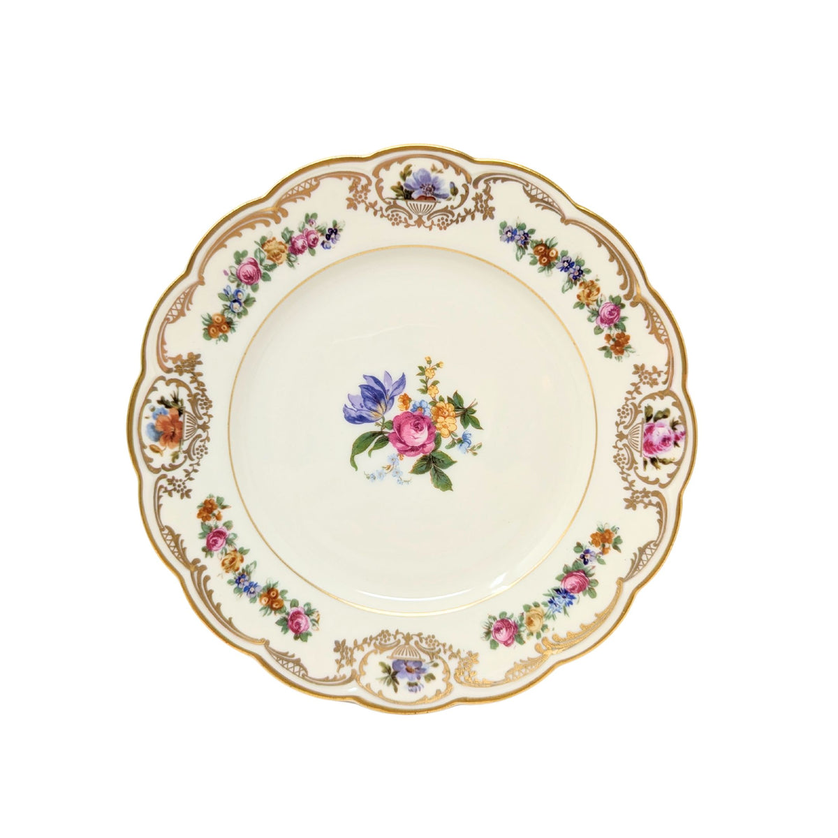 Royal Bayreuth Germany "Nurenberg" Bread & Butter Plates (11)