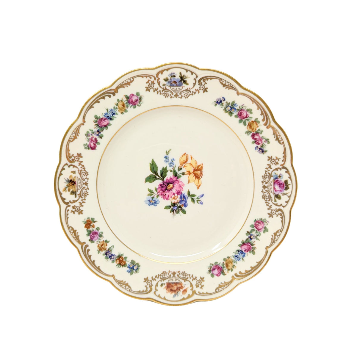 Royal Bayreuth Germany "Nurenberg" Bread & Butter Plates (11)