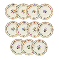 Royal Bayreuth Germany "Nurenberg" Bread & Butter Plates (11)
