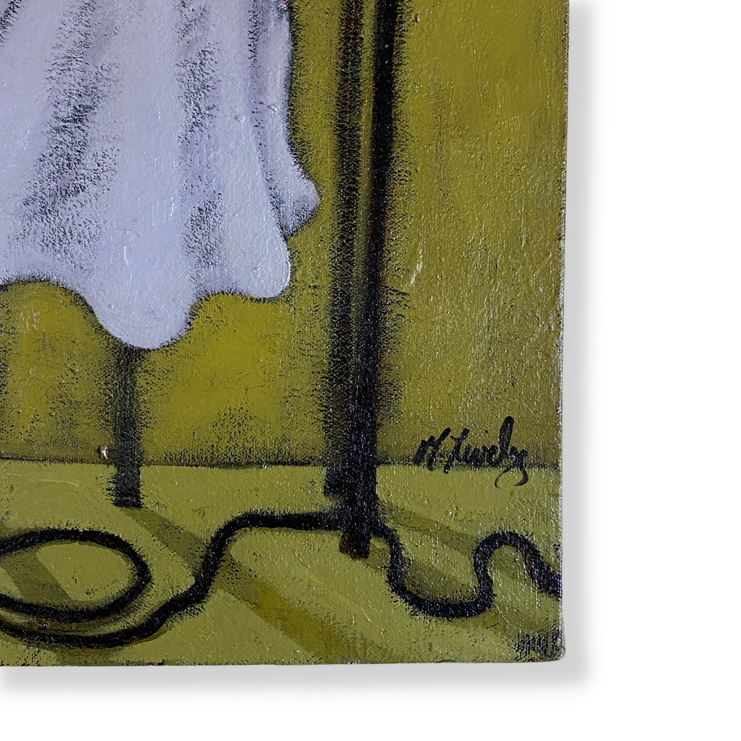 Matt Lively "Project the Dots" Original Mixed Media Painting