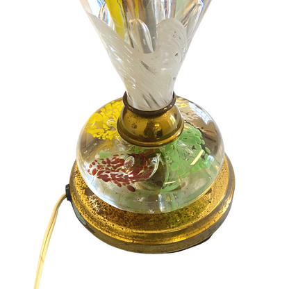 St. Clair Glass Paperweight Lamp