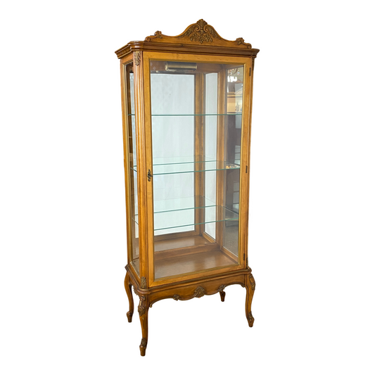 Milano Hand Crafted Lighted Curio Cabinet