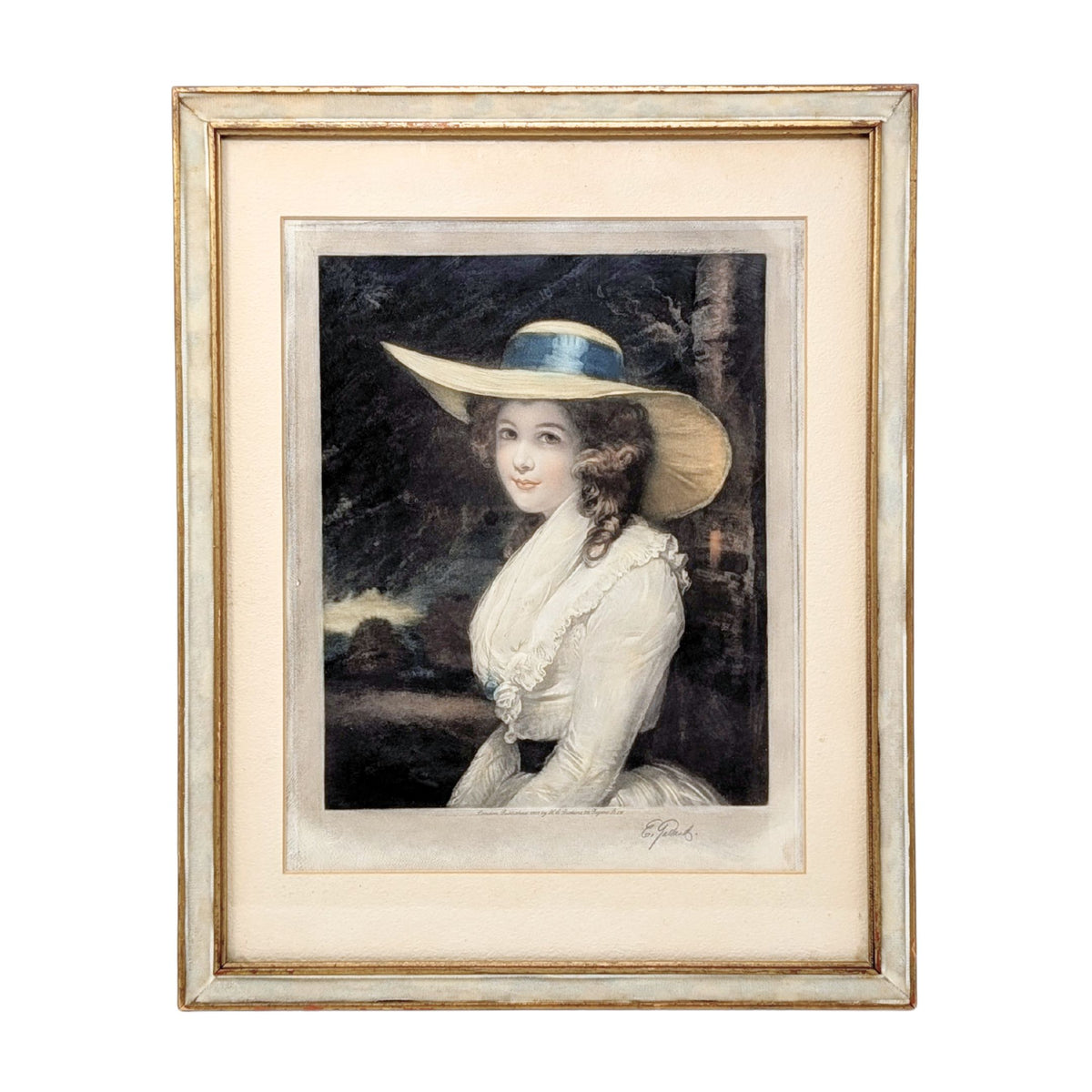 "Countess Spencer" Mezzotint by Elizabeth Gulland (15"x 12")