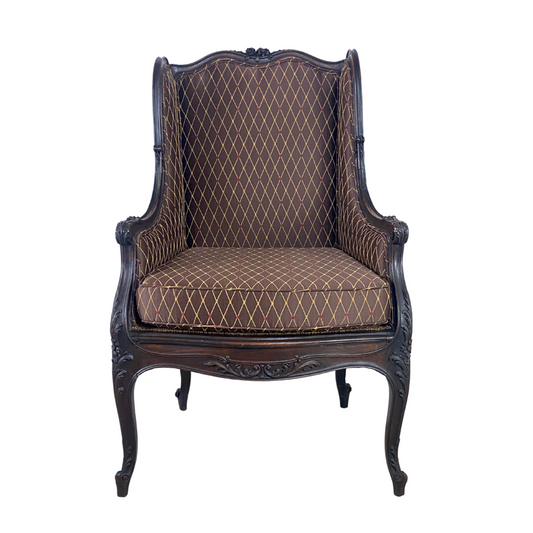 French Louis XIV Upholstered Parlor Chair