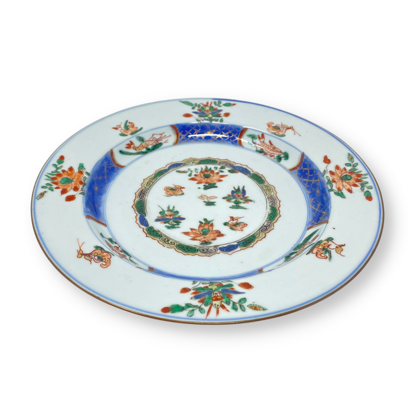 18th C. Chinese Kangxi Famille Verte 9" Plate