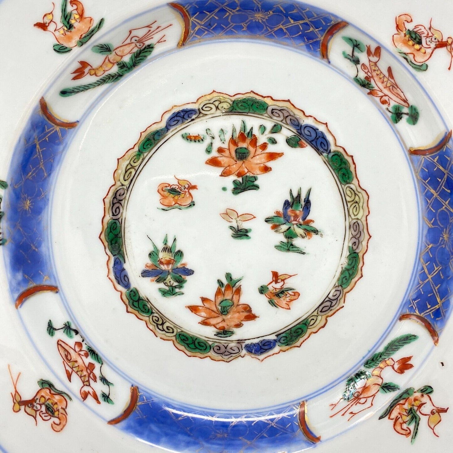 18th C. Chinese Kangxi Famille Verte 9" Plate