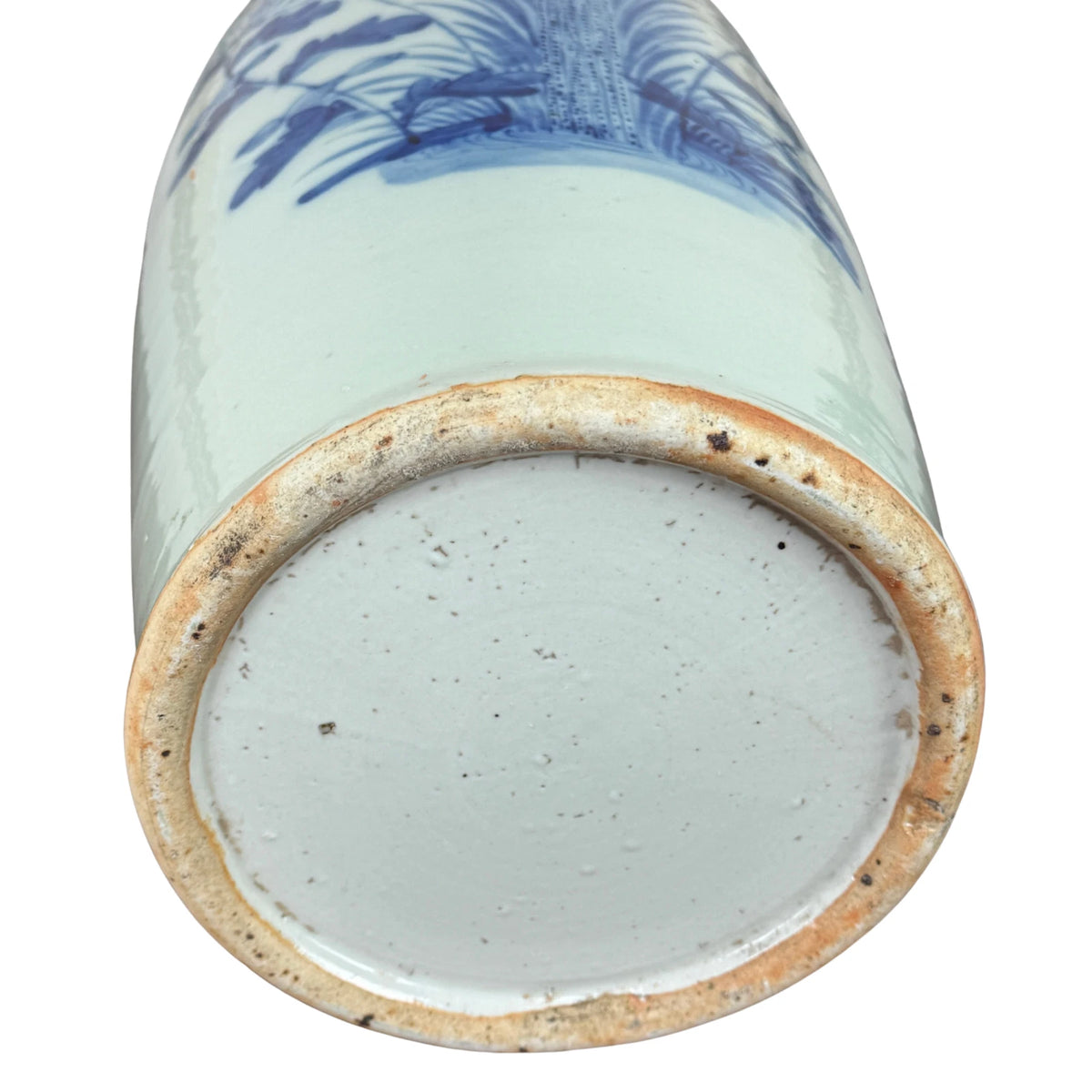 Early 19th Century Chinese Blue & White Porcelain 23" Baluster Vase