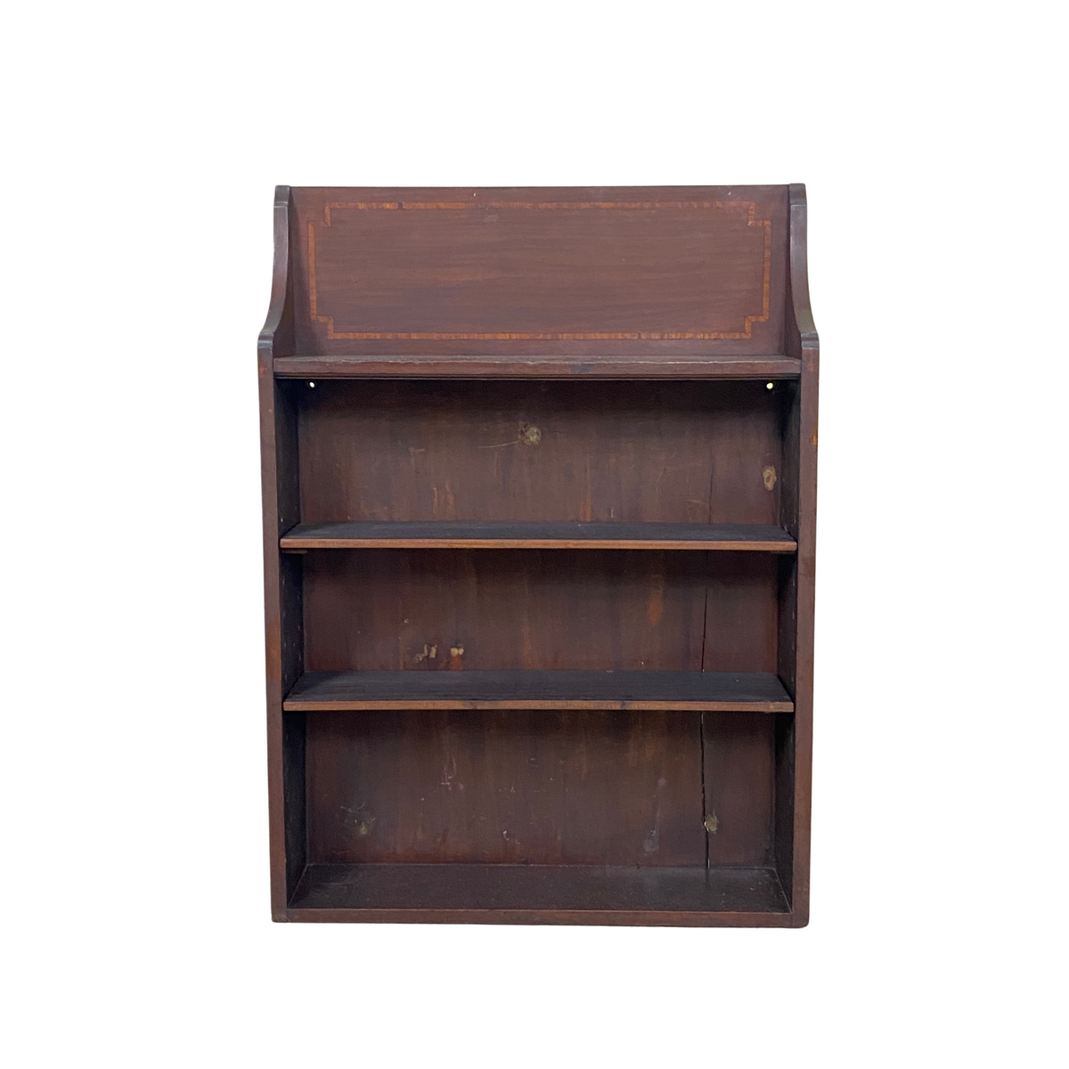 Antique Inlaid 4-Tier Wall Shelf