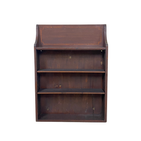 Antique Inlaid 4-Tier Wall Shelf