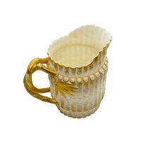 Willets New Jersey Antique Gold Bamboo Porcelain Creamer / Pitcher